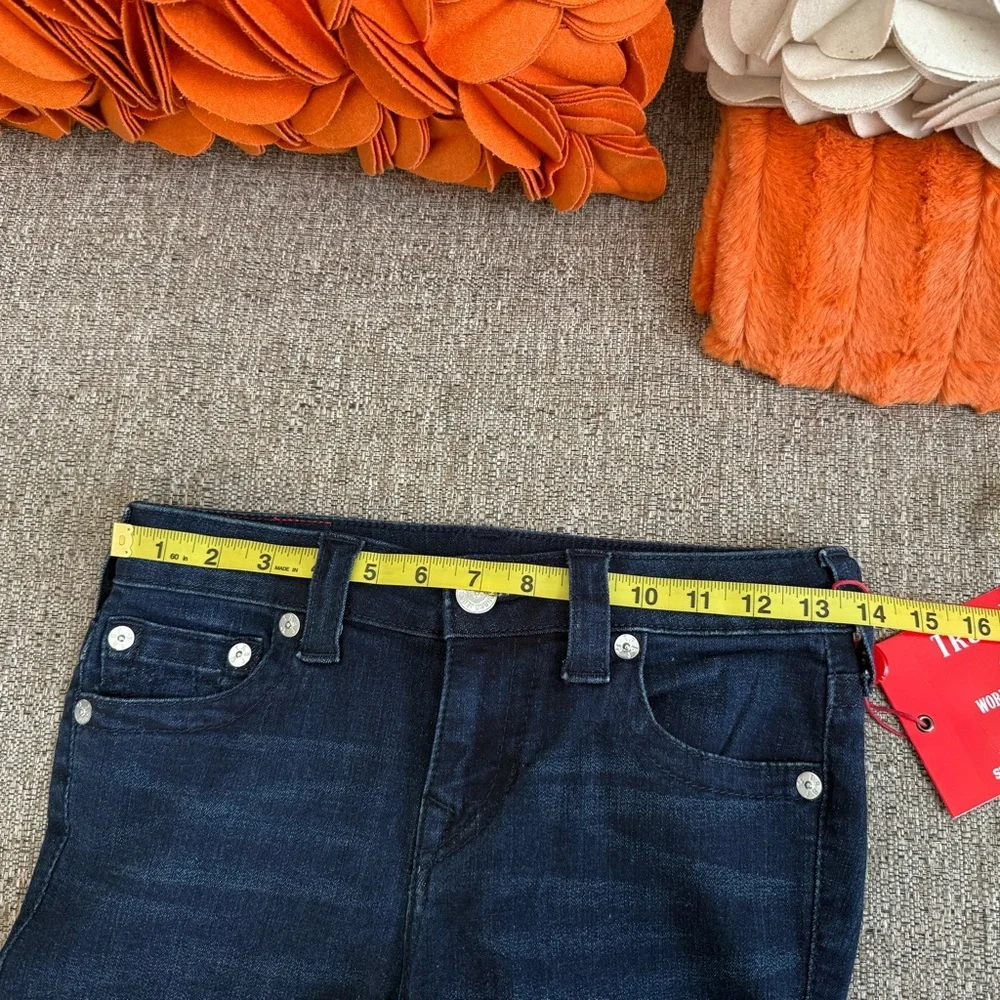 NWT True Religion Women's Stella Skinny Fit Stretch Jeans in Bedazzled